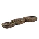 Product Image 1 for Willow Baskets Low Round   Set Of 3   Natural from Homart