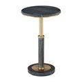 Product Image 1 for Miles Black Marble Accent Table from Currey & Company