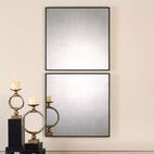 Product Image 1 for Uttermost Matty Antiqued Square Mirrors, S/2 from Uttermost