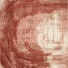 Spirit Rose / Spice Rug with abstract swirls in warm red and beige tones, power-loomed polypropylene pile