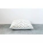 Product Image 1 for Shelly Black & White Square Cotton Tufted Pillow from Creative Co-Op