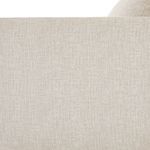 Macro detail of tightly woven light beige upholstery fabric
