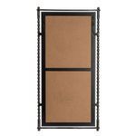 Back view of Vintage Elegance Mirror showing sturdy metal framework and attachment hardware