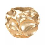 Product Image 1 for Wave Texture Vessel In Gold from Elk Home