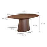 Product Image 6 for Otago Oval Dining Table from Moe's