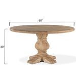 Product Image 8 for Pengrove Round Antique Oak Mango Wood Dining Table from World Interiors