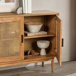 Product Image 6 for Haven 4-Door Wood Accent Sideboard in Natural from Classic Home Furnishings