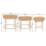 Product Image 2 for Woven Rattan Accent Tables (Set Of 3) from Creative Co-Op