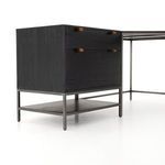 Product Image 21 for Trey Black Wash Poplar Desk System with Filing Cabinet from Four Hands