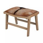 Product Image 1 for Goatskin Leather Ottoman from Elk Home