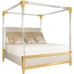 Product Image 1 for Aiden Acrylic Canopy Upholstered Bed from Bernhardt Furniture