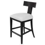Product Image 1 for Idris Modern Black Counter Stool from Uttermost