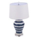 Product Image 3 for Blue & White Drip Table Lamp from Legend of Asia