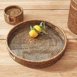Product Image 4 for Burma Rattan Round Serving Tray from Napa Home And Garden