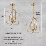 Product Image 4 for Gilded Elegance Chandelier from Creative Co-Op