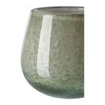 Side view close-up highlighting smooth curved shape and textured glass finish
