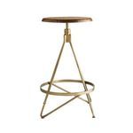 Product Image 5 for Wyndham Natural Brown Wood Swivel Counter Stool from Arteriors