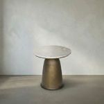 Product Image 1 for Aiden Aged Brass Side Table from Noir