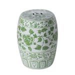 Product Image 6 for Mint Green Peony Porcelain Garden Stool from Legend of Asia