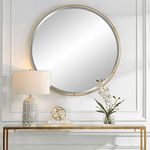 Product Image 2 for Canillo Gold Leaf Beveled Round Mirror from Uttermost