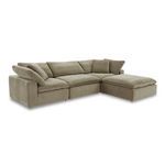 Terra sectional shown at left front angle highlighting plush cushions and armrest