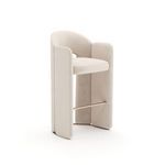 Product Image 1 for Overlap Bar Stool Ivory from Caracole