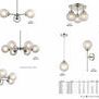 Product Image 1 for Boudreaux 17 Light Chandelier In Satin Brass With Sphere Shaped Glass from Elk Lighting