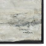 Close-up of bottom right corner showing artist's signature and frame corner
