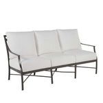 Monaco sofa with white cushions facing forward, similar angle to primary image