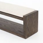 Product Image 17 for Edmon Bench Savile Flax/Warm Nettlewood from Four Hands