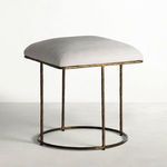 Product Image 6 for Lucas Natural Ivory Hide Leather Stool from Gabby