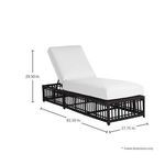 Product Image 5 for Newport Onyx Woven Chaise from Summer Classics