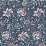Product Image 3 for Laura Ashley Portia Dark Seaspray Floral Textured Wallpaper from Graham & Brown