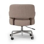 Rear view of Henrik Desk Chair showing backrest shape and metal caster base