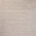 Neutral heathered Thorne Natural Rug with thin textured horizontal lines, hand-loomed polyester fabric