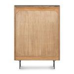 Back view showing plain wood panel construction with flat surface and wood frame edges.