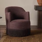 Product Image 14 for Aurora Laughlin Plum Fringe Swivel Chair from Four Hands