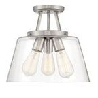 Product Image 1 for Calhoun 3 Light Semi Flush Mount from Savoy House 