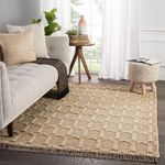Thierry Natural Trellis Dark Taupe / Gray Area Rug image 5