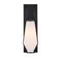 Full frontal lit view emphasizing luminous warm glow of frosted glass shade