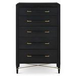 Product Image 2 for Verona Black Five-Drawer Chest from Currey & Company