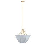 Product Image 9 for Aire Small Pale Blue Linen Chandelier from Jamie Young