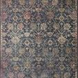 Giada Navy / Multi Rug with navy blue background and intricate multi-color floral motifs in a traditional pattern