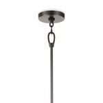 Viper Chandelier chain and canopy ceiling mount in matte black finish