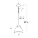 Product Image 1 for Eloise Ceramic Pendant Small from Regina Andrew Design