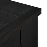 Dark brown finish variation of the Warby End Table with a modern flat wood grain texture