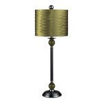 Product Image 1 for Carrington Green Buffet Lamp In Black Nickel With Pleated Shade from Elk Home
