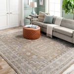 Product Image 1 for Almeria Hand-Knotted Mustard / Medium Gray Rug - 8' x 10' from Surya