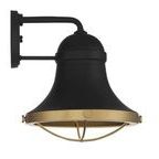 Product Image 1 for Belmont 1 Light Textured Black W/ Warm Brass Accents Sconce from Savoy House 