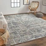 Product Image 5 for Elias Textured Gray / Ivory Area Rug - 5' x 8' from Feizy Rugs